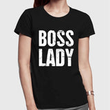 Boss Lady Half Sleeves T-shirt - Tres Chic Boss Babe