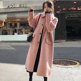 Solid Batwing Long Coat - Tres Chic Boss Babe