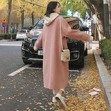 Solid Batwing Long Coat - Tres Chic Boss Babe