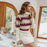 Turtle Neck Knitted Dress - Tres Chic Boss Babe